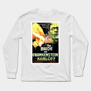 The Bride Of The Frankenstein Hollywood Horror B Movie Vintage Long Sleeve T-Shirt